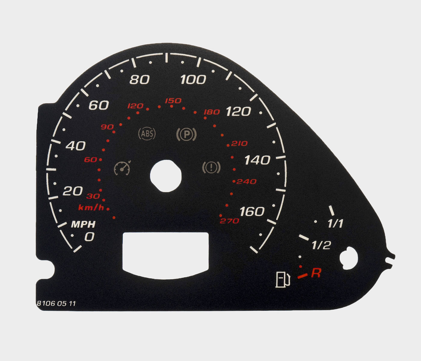 A6 and Q7 Diesel, RS Look-a-Like Dials. Part No. 8106