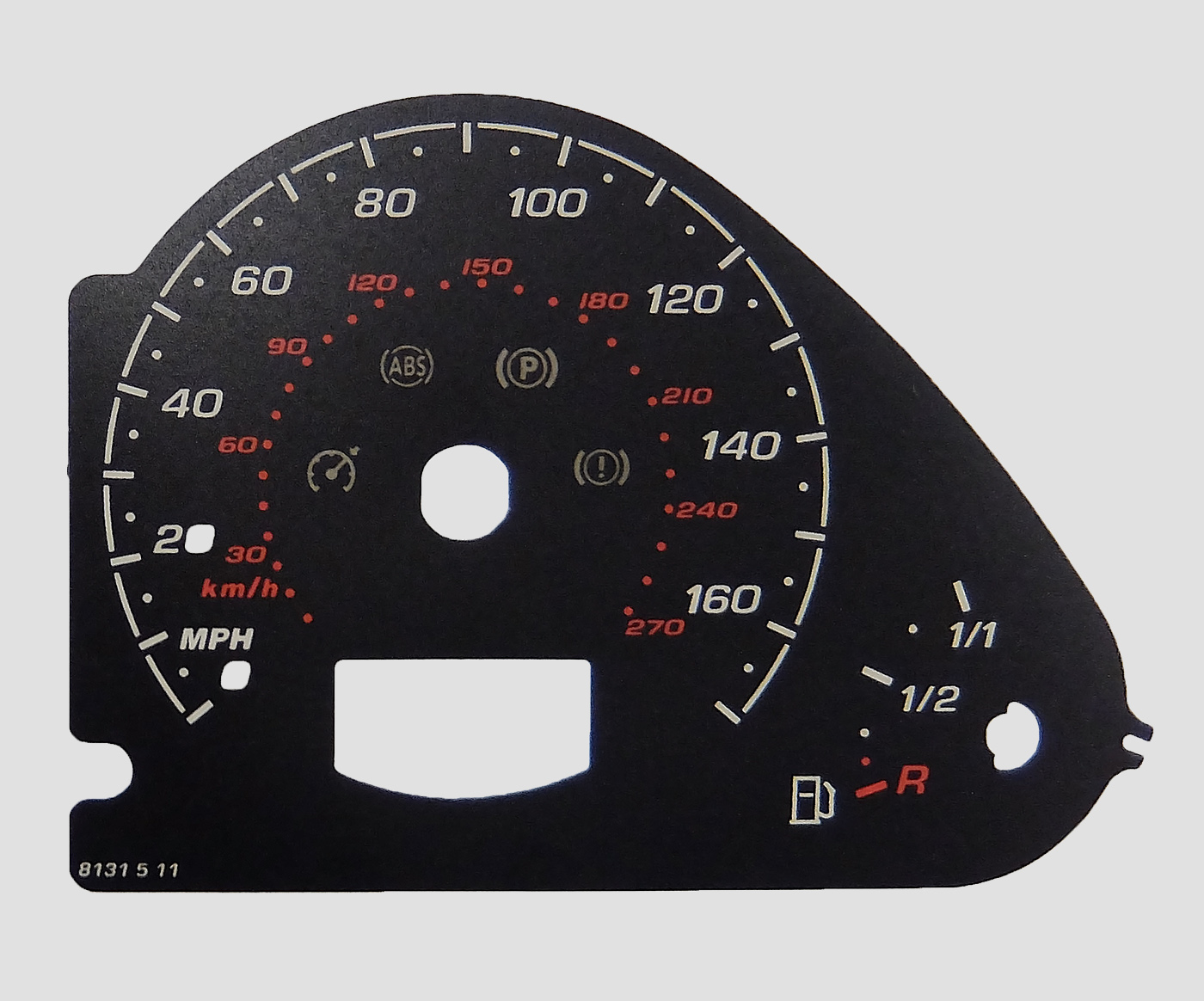 A6 and Q7 Petrol, RS Look-a-Like Dials. Part No. 8131
