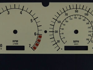 Aston Martin DB7, KMH to MPH Conversion Dial for imported / exported vehicle. Part No. 8325
