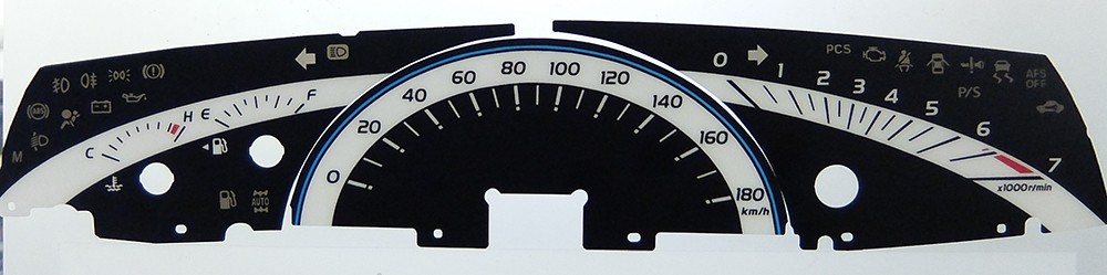 Toyota Estima, MPH to KMH Conversion Dial for imported / exported vehicle. Part No. 8331
