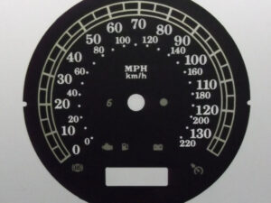 Harley Davidson Fatboy KMH to MPH Conversion Dial for imported / exported vehicle. Part No. C1075