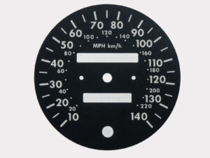 Spider. KMH to MPH Conversion Dial for imported vehicle. Part No. C116