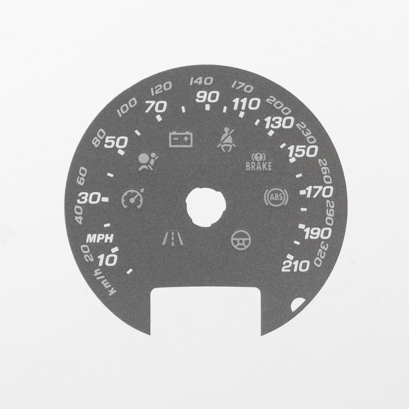 R8. KMH to MPH Conversion Dial for imported vehicle. Part No. C1401DOT - Image 5