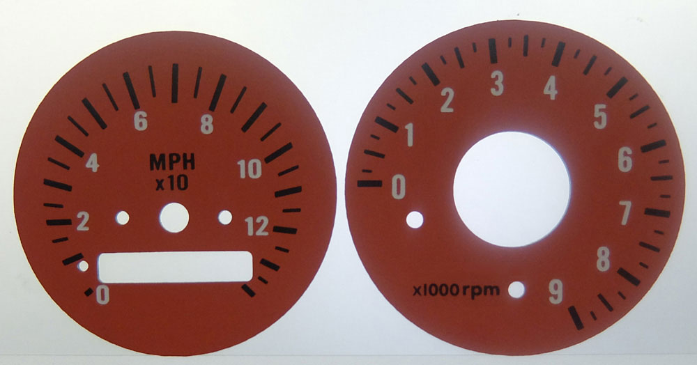 Harley Davidson Sundance KMH to MPH Conversion Dial for imported / exported vehicle. Part No. C1460