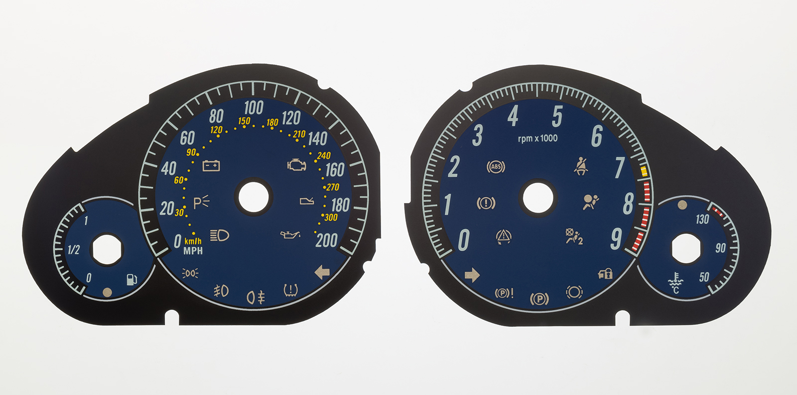 Maserati Quattroporte KMH to MPH Conversion Dial for imported / exported vehicle. Part No. C1882