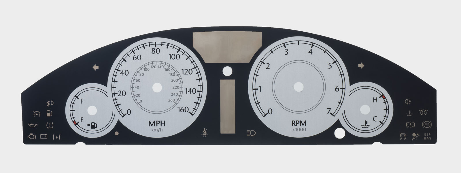300C. KMH to MPH Conversion Dial for imported vehicle. Part No. C220