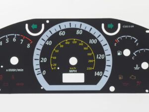 Lacetti and Holden Viva KMH to MPH Conversion Dial for imported vehicle. Part No. C253