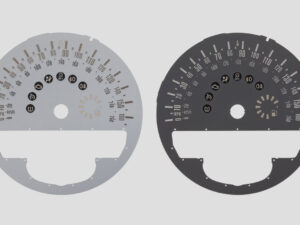 Mini Cooper S & Mini Countryman. KMH to MPH Conversion Dial for imported vehicle. Approx 205mm diameter. Part No. C505.