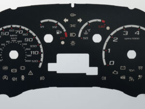 KA. (With stop start engine icon) KMH to MPH Conversion Dial for imported vehicle. Part No. C890