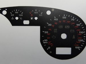 A2. KMH to MPH Conversion Dial for imported vehicle. Part No. C509
