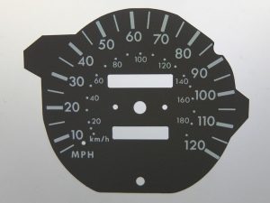 Berlingo / Saxo / Peugeot 106. KMH to MPH Conversion Dial for imported vehicle. Part No. C088