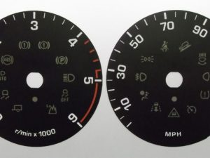 Range Rover Sport & Land Rover Discovery 4 Diesel or Petrol. KMH to MPH Conversion Dial for imported vehicle. Part No. C1017