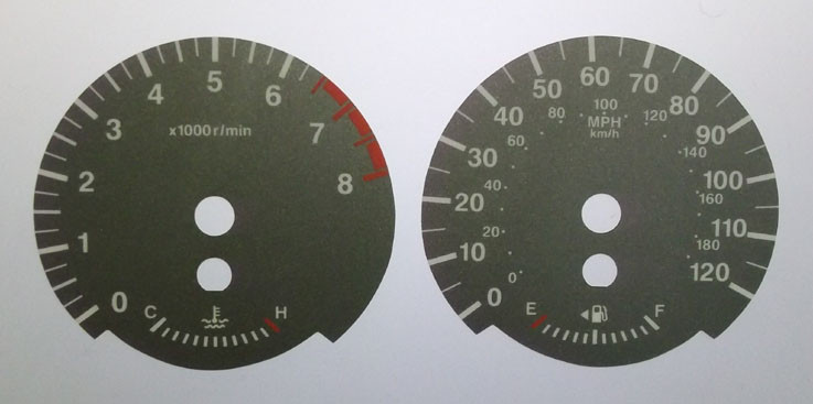 Honda Stream KMH to MPH Conversion Dial for imported / exported vehicle. Part No. C1052