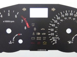 Accent Mk3 (approx. 2006 - 2011) KMH to MPH Conversion Dial for imported vehicle. Part No. C1059