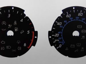Kuga, Tourneo Connect & Transit Connect Diesel. KMH to MPH Conversion Dial for imported vehicle Part No. C1072