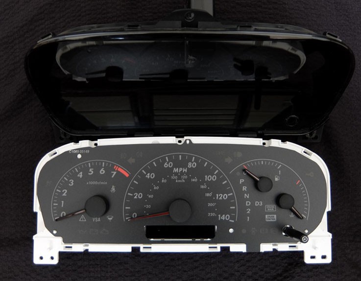 FR-V Automatic. KMH to MPH Conversion Dial for imported vehicle. Part No. C1089 - Image 2