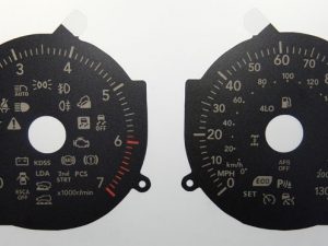 Lexus GS460 KMH to MPH Conversion Dial for imported vehicle. Part No. C1117