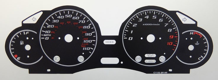 Honda Silver Wing FS600A . KMH to MPH Conversion Dial for imported vehicle. Part No. C1155