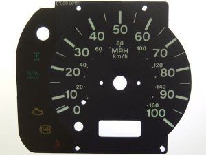 Bongo, Delica, Econovan, Vanette. KMH to MPH Conversion Dial for imported vehicle. Part No. C1330