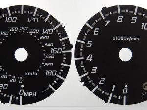 Kawasaki ZZR1400 KMH to MPH Conversion Dial for imported vehicle. Part No. C1338