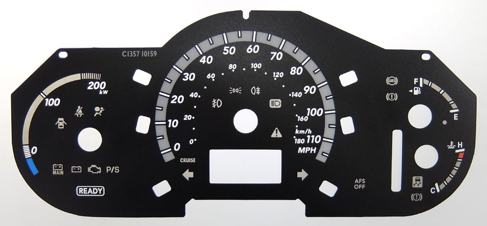 Lexus RX400H. KMH to MPH Conversion Dial for imported vehicle. Part No. C1357