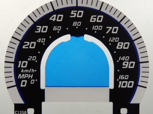PCX Scooter KMH to MPH Conversion Dial for imported vehicle. Part No. C1358