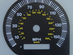 XJS KMH to MPH Conversion Dial for imported / exported vehicle. Part No. C1458
