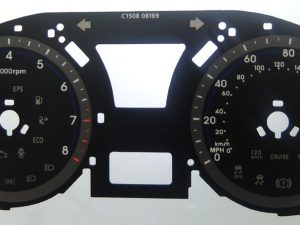 Hyundai Veloster KMH to MPH Conversion Dial for imported / exported vehicle. Part No. C1508
