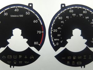 Hyundai IX35 Petrol models, KMH to MPH Conversion Dial for imported / exported vehicle. Part No. C1514