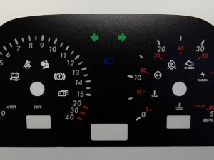 Electric Car. KMH to MPH Conversion Dial for imported vehicle. Part No. C151