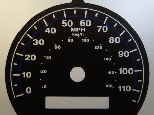 Honda Accord KMH to MPH Conversion Dial for imported / exported vehicle. Part No. C1542