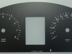 Holden Commodore Omega Petrol model, KMH to MPH Conversion Dial for imported / exported vehicle. Part No. C1543