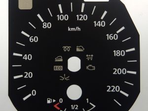 Nissan Qashqai MPH to KMH Conversion Dial for imported / exported vehicle. Part No. C1559
