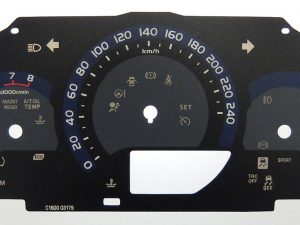 Toyota Corolla Petrol Model, MPH to KMH Conversion Dial for imported / exported vehicle. Part No. C1600