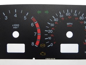 Lada Niva, KMH to MPH Conversion Dial for imported / exported vehicle. Part No. C1634
