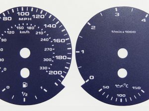 Alpina, KMH to MPH Conversion Dial for imported / exported vehicle. Part No. C1635