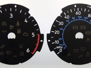 Ford Kuga Diesel Model, KMH to MPH Conversion Dial for imported / exported vehicle. Part No. C1647