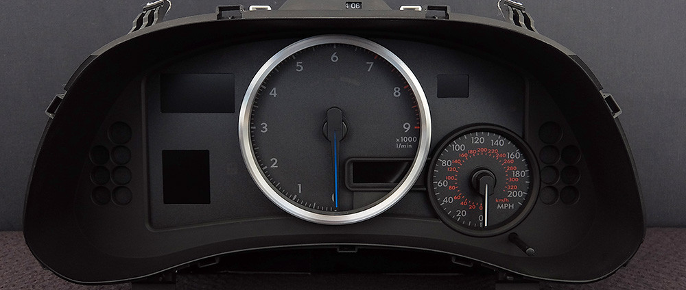 Lexus ISF, KMH to MPH Conversion Dial for imported / exported vehicle. Part No. C1654 - Image 2