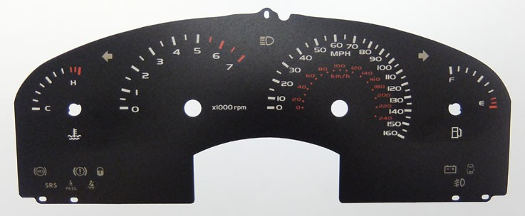Holden Commodore / HSV Y & Z Series / Monaro / Ute (VY-VZ). KMH to MPH Conversion Dial for imported vehicle. Part No. C170