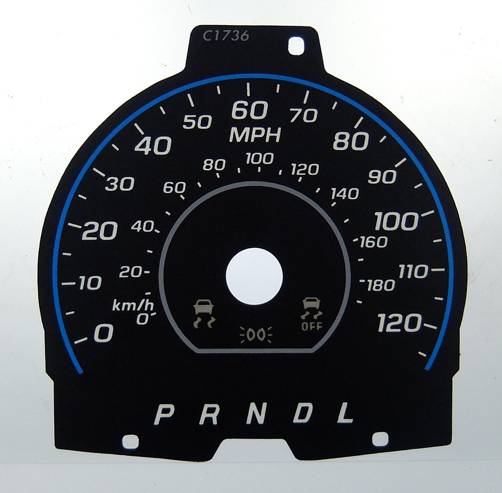 Ford C-Max Hybrid, KMH to MPH Conversion Dial for imported / exported vehicle. Part No. C1736