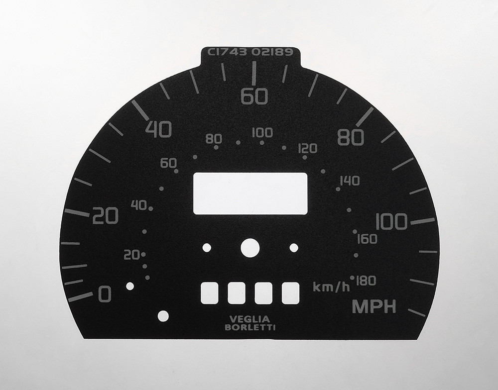 Fiat Ducato 1993 – 2006, KMH to MPH Conversion Dial for imported / exported vehicle. Part No. C1743