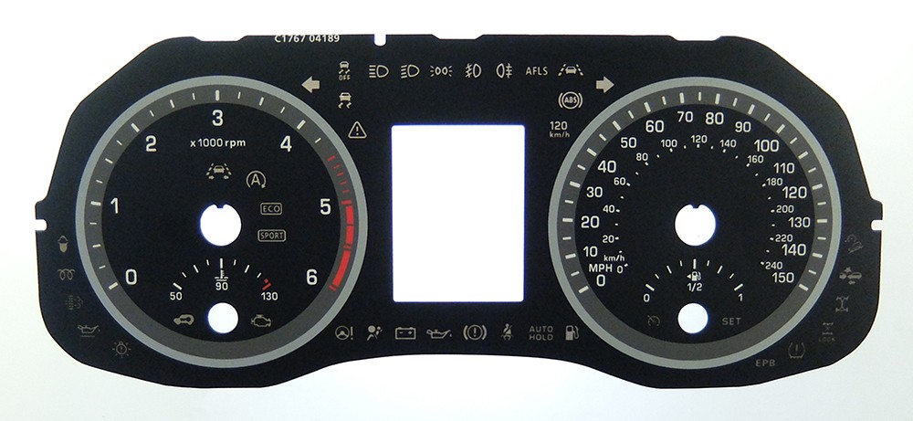 Hyundai Tucson / iX35, Diesel model, KMH to MPH Conversion Dial for imported / exported vehicle. Part No. C1767