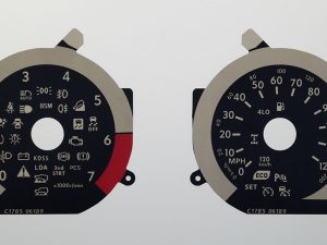 Lexus GX460, KMH to MPH Conversion Dial for imported / exported vehicle. Part No. C1785