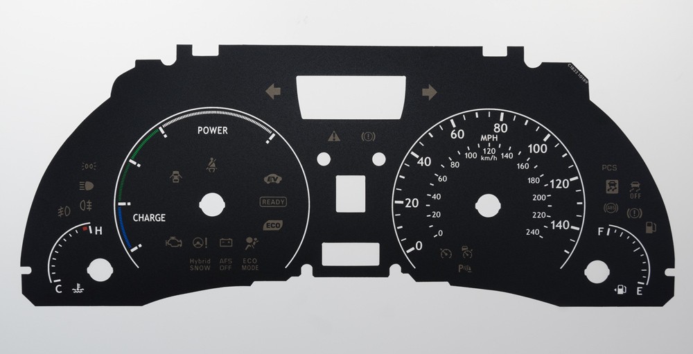 RX450H, KMH to MPH Conversion Dial for imported / exported vehicle. Part No. C1832