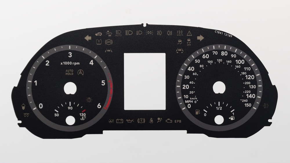 Hyundai i30, KMH to MPH Conversion Dial for imported / exported vehicle. Part No. C1841