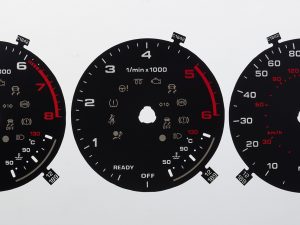 A3. Diesel & Petrol. KMH to MPH Conversion Dial 160 MPH. No Adaptive Cruise Control. With READY/OFF on Rev. Part No. C1842
