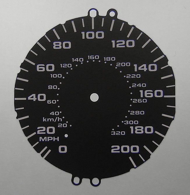 NSX KMH to MPH Conversion Dial for imported vehicle. Part No. C184