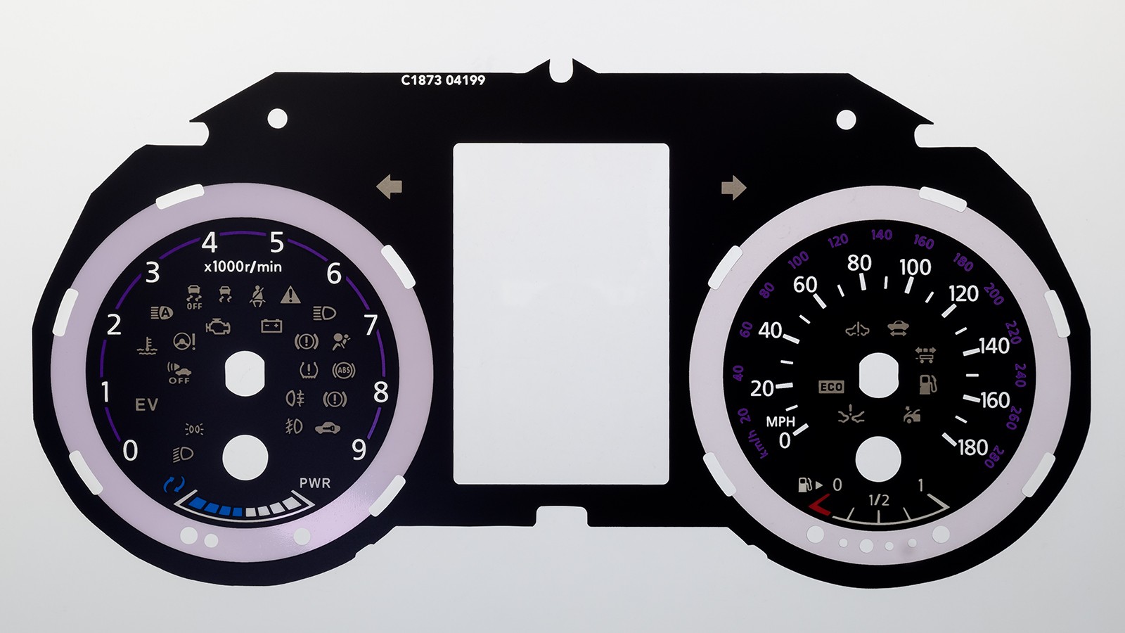 Infiniti Q50 KMH to MPH Conversion Dial for imported / exported vehicle. Part No. C1873