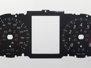 Jaguar F-Pace KMH to MPH Conversion Dial for imported / exported vehicle. Part No. C1909