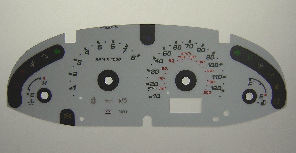 Ford Escape, Maverick and Mazda Tribute. KMH to MPH Conversion Dial for imported vehicle. Part No. C217